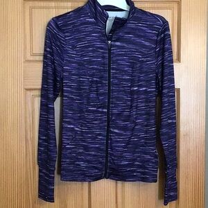 Purple Exertek nylon zip jacket M